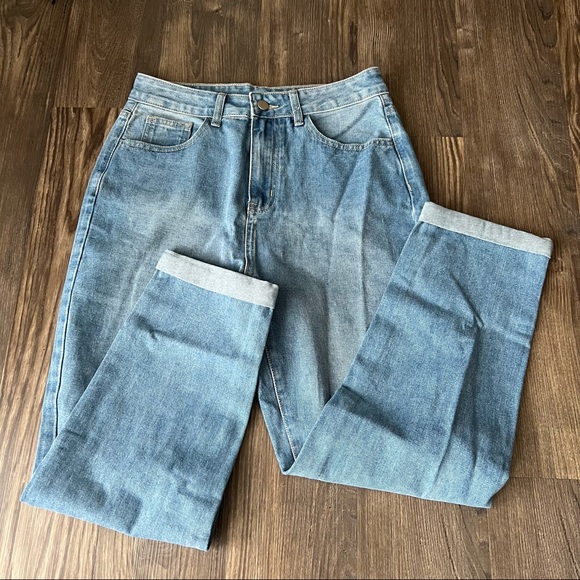 SHEIN Distressed Boyfriend High Waist Style Ripped Jeans - Picture 2 of 15